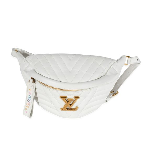 Louis Vuitton White Matelassé Leather New Wave Bumbag - Picture 1 of 7